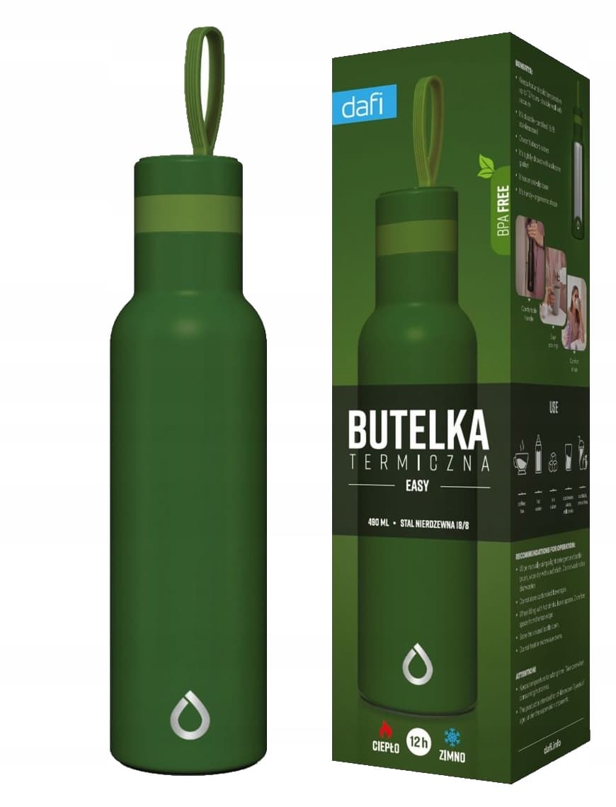Butelka termiczna kubek termiczny bidon DAFI EASY LATTE 490 ml szałwiowa