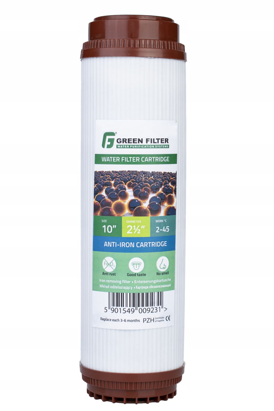 Filtr wody wkład do korpusu odżelaziający Green Filter C10IR.P